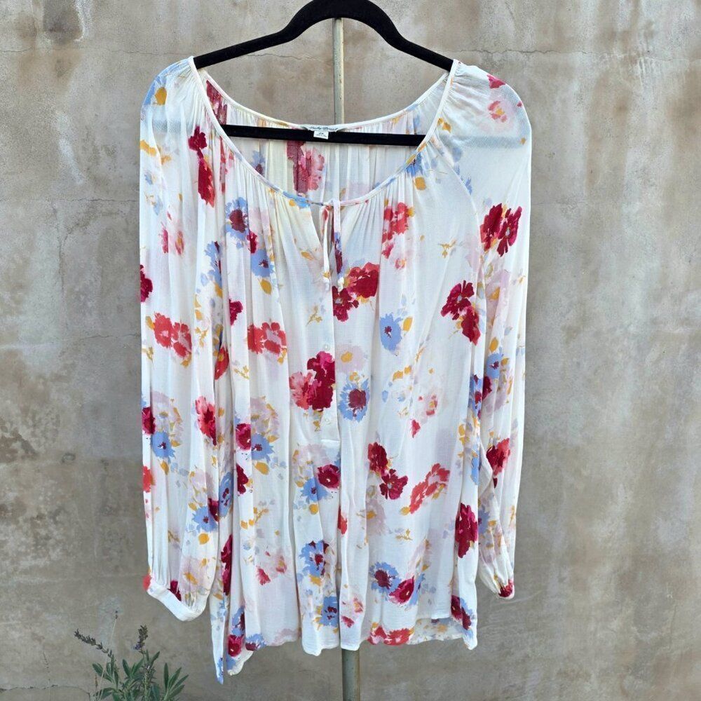 Lucky brand plus size floral tunic top